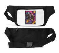 Warriors of Light and Darkness Sac banane unisexe Noir