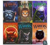 Warriors Power of Three Erin Hunter Collection 6 Books Set (The Sight, Dark River, Outcast, Eclipse, Long Shadows, Sunrise)