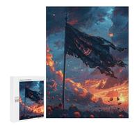 Warrior's Sunset Flag Puzzle 1000 Pièces Educa Jouet en Bois Cadeau Unique Décoration Intérieure Jeu Éducatif Challenge Toy Adultes Et Enfants À Partir De 14 Ans 500 PCS