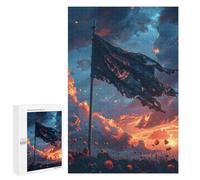 Warrior's Sunset Flag Puzzle 1000 Pièces Educa Jouet en Bois Cadeau Unique Décoration Intérieure Jeu Éducatif Challenge Toy Adultes Et Enfants À Partir De 14 Ans 1000 PCS