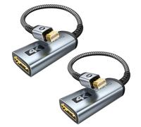 WARRKY 4K Adaptateur Mini DisplayPort vers HDMI, | UHD, 2K 60Hz, 1080P 120Hz | Thunderbolt vers HDMI Compatible avec MacBook Air/Pro, Mac Mini, iMac, Surface Pro/Dock, Moniteur/Projecteur/TV- 2 pack