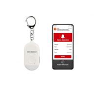 WARSEM Alarme Personnelle Connectée 130 DB, Porte-Clés SOS Anti-Agression, Application Tuya Smart, GPS en Temps Réel, Notification Instantanée aux Proches, Bluetooth, Sécurité Femme Enfant Senior