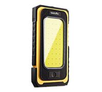 WARSUN Lampe de Travail d'atelier à LED rechargeable Lampe d'inspection COB Lampe de poche magnétique portable 1500LM pour le camping, la randonnée et les urgences (jaune)