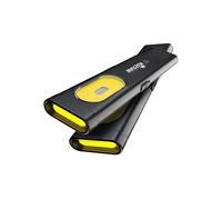 WARSUN T7 Pro EDC - Lampe de poche compacte 400 lumens, rechargeable par USB-C, résistante à l'eau IPX4, corps bi-matériau, lumière stroboscopique rouge et bleue (2, noir)