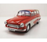 Wartburg 312 Camping 1965 Rouge Blanc Modèle Réduit 1:18 Solido