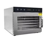 Wartmann WM-2206 DH Déshydrateur automatique en acier inoxydable - Déshydrateur compact avec 6 grilles de déshydratation en acier inoxydable sans BPA