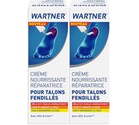 WARTNER® - CRÈME NOURRISSANTE RÉPARATRICE - POUR TALONS FENDILLÉS - Résultats visibles immédiatement* - 50 mL (Lot de 2)
