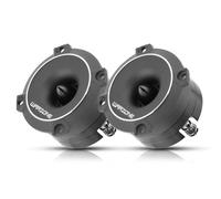 Warzone WZ25TW Lot de 2 haut-parleurs super tweeter 7,5 cm, 4 Ohm, puissance maximale totale de 1100 W, sensibilité 106 dB, membrane en titane, bobine vocale CCAW pour audio de voiture professionnel