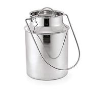 WAS 1012 550 Verseuse de transport en acier nickelé avec anse de transport et couvercle enfichable 5,5 l, diamètre supérieur 13,5 cm, diamètre 16,5 cm, hauteur 26,5 cm