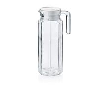 WAS 1772 100 Enjoy Lot de 12 pichets en verre borosilicate à double paroi avec couvercle en plastique Hauteur 24 cm 1 l