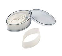 WAS 1900 007 Lot de 7 emporte-pièces en polycarbonate Ellipse lisse