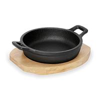 WAS 3535 180 Serie 201 Poêle à service en fonte avec dessous en bois 18 cm de diamètre, 4,3 cm de hauteur