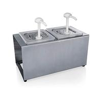 WAS 3794 216 Distributeur de sauces en polycarbonate 36 cm de longueur, 20 cm de large, 21 cm de haut, 6,8 l