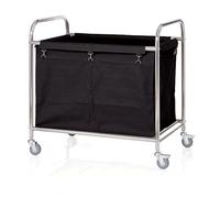 WAS 4421 204 Chariot à linge Xtra en acier inoxydable 9 kg 90 cm x 54 cm x 92 cm