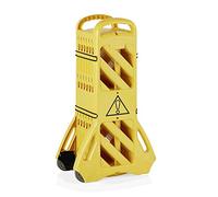 WAS Germany – Barrière mobile en plastique 4475 400 – Jaune L 4000 mm H 1000 mm