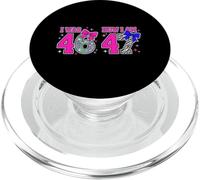 Was 46 Now I'm 47 Quarty Seventh Birthday Legend Girl PopSockets PopGrip pour MagSafe