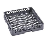 WAS 9860 001 Série 9860 Panier de lave-vaisselle universel en polypropylène sans compartiments, maille grossière, bleu gris, 50 x 50 x 10 cm