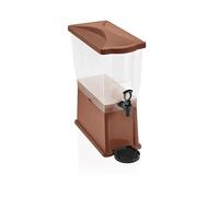 WAS 9932 110 Distributeur de boissons en polypropylène avec graduation de 6 à 14 l Marron 41,5 cm x 20,5 cm x 52,5 cm