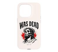 Was Dead Jesus REV 1:18 Christian Death Metal Coque pour iPhone 15 Pro