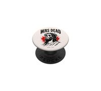 Was Dead Jesus REV 1:18 Christian Death Metal PopSockets PopGrip Adhésif