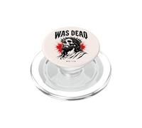 Was Dead Jesus REV 1:18 Christian Death Metal PopSockets PopGrip pour MagSafe