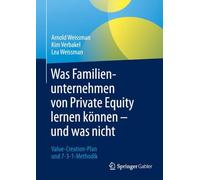 Was Familienunternehmen von Private Equity lernen können - und was nicht: Value-Creation-Plan und 7-3-1-Methodik