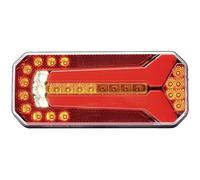 WAS Feu de recul pour remorque arrière, Gauche, Droite Multicolore 1123 DD L/P Verre Transparent extrêmités de câble ou