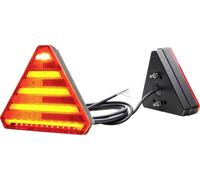 WAS Feu de recul pour remorque extrêmités de câble ouvertes clignotant, feu stop, feu arrière, feu de recul, réflecteur droite 12 V/DC, 24 V/DC