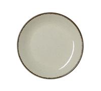 WAS Germany Assiettes plates Ø 21 cm Lot de 6 pièces Sable Porcelaine