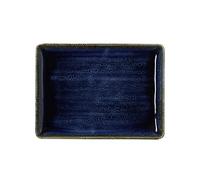 WAS Germany Assiettes plates 23 x 17 cm Lot de 6 assiettes plates en porcelaine océan foncé