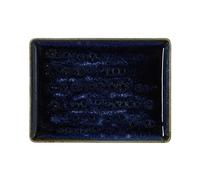 WAS Germany Assiettes plates 27 x 20 cm Lot de 6 assiettes plates en porcelaine océan foncé