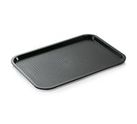 WAS Germany Gastro Tablett schwarz stapelbar 45,5 x 35,5 x 2 cm Serviertablett Polypropylen