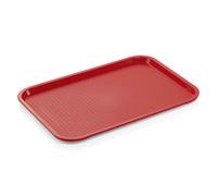 WAS Germany Plateau Gastro rouge empilable 35 x 27 x 2 cm Plateau de service Polypropylène