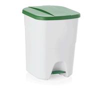 WAS Poubelle à pédale en polypropylène Vert Pomme 40 L 39,5 cm Largeur 35 cm Hauteur 47 cm 1143 402