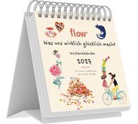Was uns wirklich glücklich macht 2027: Wochen-Tischaufstellkalender 17x16 cm - Aufstellkalender mit Spiralbindung & 53 Illustrationen der kleinen Glücksmomente voller Lebensfreude