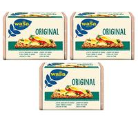 Wasa Original Lot de 3 crackers avec 100 % farine de seigle, tranches croustillantes avec farine de seigle entier, riches en fibres, 275 g + boîte italienne Gourmet Polpa di Pomodoro 400 g