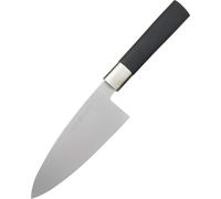 Wasabi Couteau De Chef Noir 20.0 Cm De Longueur De Lame - Acier Inoxydable Poli 6a/1k6 58 (±1) Hrc - Manche En Polypropylène Noir - Couteau De Chef, Couteau De Cuisine - Fabriqué Au Japon