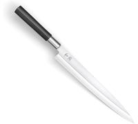 Wasabi Couteau De Chef Noir 20.0 Cm De Longueur De Lame - Acier Inoxydable Poli 6a/1k6 58 (±1) Hrc - Manche En Polypropylène Noir - Couteau De Chef, Couteau De Cuisine - Fabriqué Au Japon