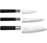 Wasabi Couteau De Chef Noir 20.0 Cm De Longueur De Lame - Acier Inoxydable Poli 6a/1k6 58 (±1) Hrc - Manche En Polypropylène Noir - Couteau De Chef, Couteau De Cuisine - Fabriqué Au Japon