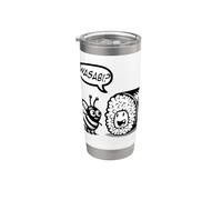 Wasabi ? Qu'est-ce qui se passe Bee ? Mignon, design pour les autres amateurs de sushis. Gobelet isotherme en acier inoxydable double paroi