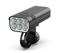 WASAGA Phare de Vélo, Lumières de Vélo Rechargeables USB Étanche Vélo de Montagne Lumière de Devant avec 5 Heures Mode Haute 3000 Lumens 5 Modes Phare pour la Sécurité du Cyclisme