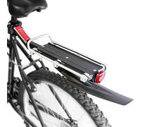 WASAGA Porte-Bagages arrière de vélo, Porte-Bagages de vélo réglable avec Garde-Boue et réflecteur, Support de Tige de Selle de vélo à dégagement Rapide (Porte-Sac)