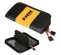 WASAGA Sac de Rangement pour Leurres de Pêche pour Cuillères, Boîte de Dossiers de Caisse de Portefeuille de Stockage D'appât de Poisson de PVC pour des Accessoires de Pêche