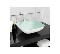 Wasbak 42x42x14 cm glas wit345254