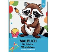 Waschbären im Einsatz - Lustiges Ausmalbuch für Kinder: Süße Waschbären in verschiedenen Berufen und Alltagssituationen - Mit einfachen & komplexeren Malvorlagen für kreativen Spaß ab 4 Jahren
