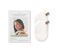 Waschies Lot de 2 tampons nettoyants et exfoliants réutilisables pour le corps - Double face - Exfoliation profonde du corps - Respectueux de l'environnement et lavable en machine - Convient à tous