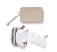 Waschies Set de 6 pièces Spa & Wellness - 1 trousse de maquillage, 1 tampon démaquillant, 3 tampons de toner et 1 tampon de nettoyage et d'exfoliant pour le visage - Lavable, réutilisable et durable