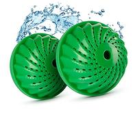 Waschklar® Boule de lavage machine a laver - Kit de 2 |ecologique pour un linge propre & pur | boule lessive les gargouille