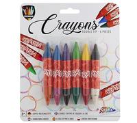 Wasco Lot de 6 crayons de couleur pour enfants double face