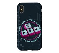 WASD se déplace comme Un Vrai Clavier de Gamer Coque pour iPhone X/XS